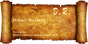 Dobai Roland névjegykártya