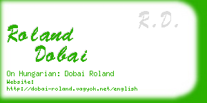 roland dobai business card